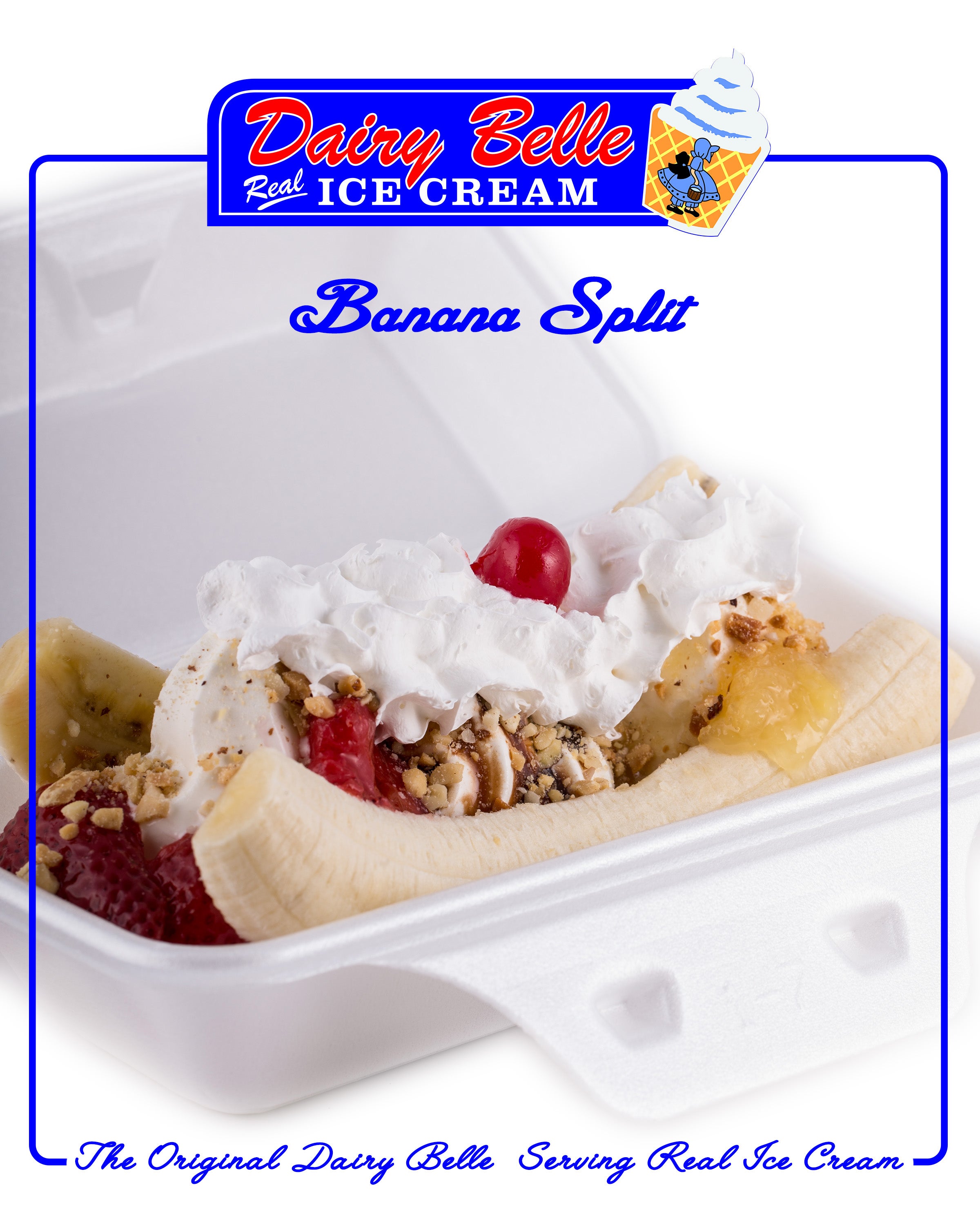 Banana Split Dairy Belle Ice Cream Store
